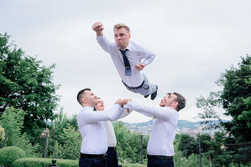 Flying Groomsman who hired All Request Entertainment