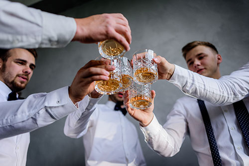 DJ Fort Myers making a wedding toast