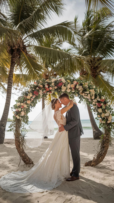 Beach destination wedding